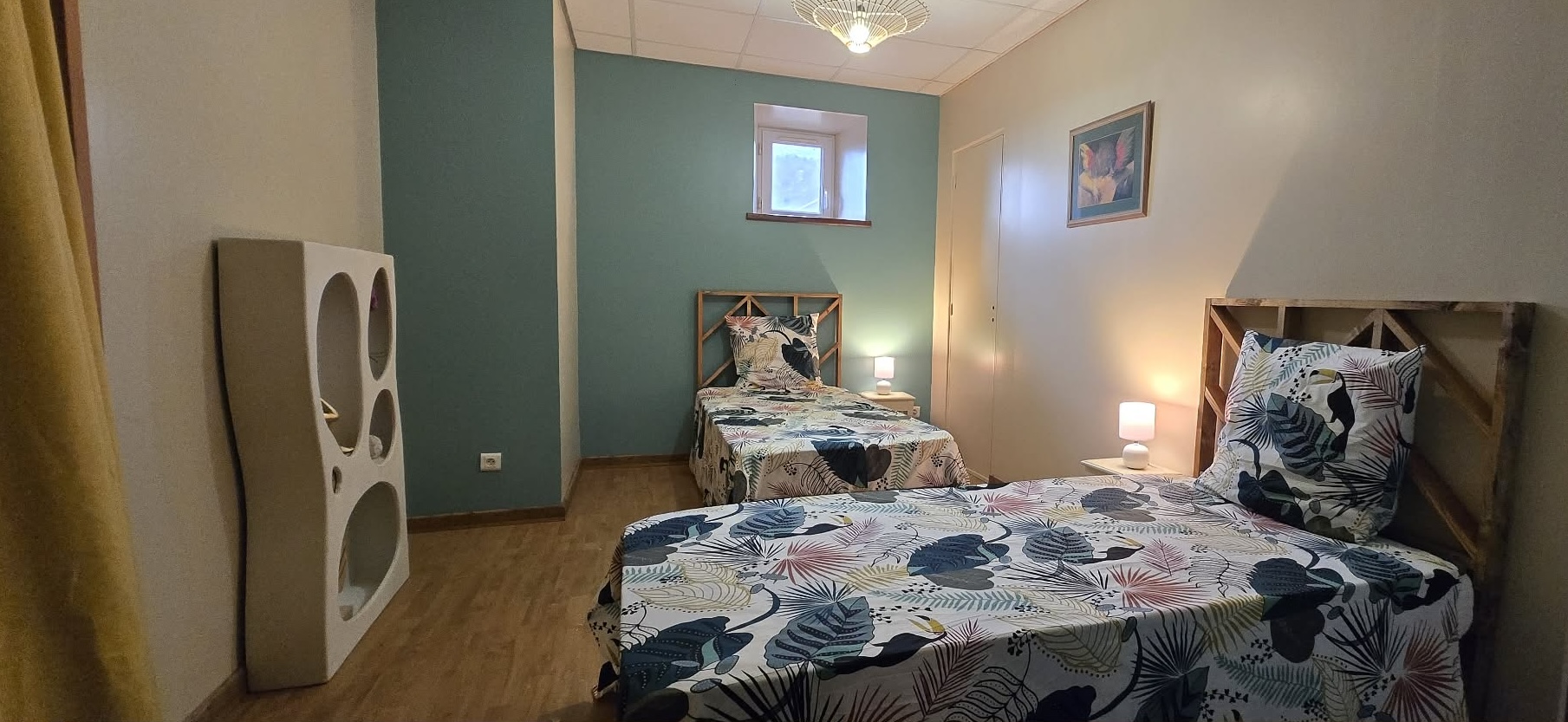 chambre nuance de gris